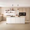 Nobilia Structura Inselkueche Weiss Marmor