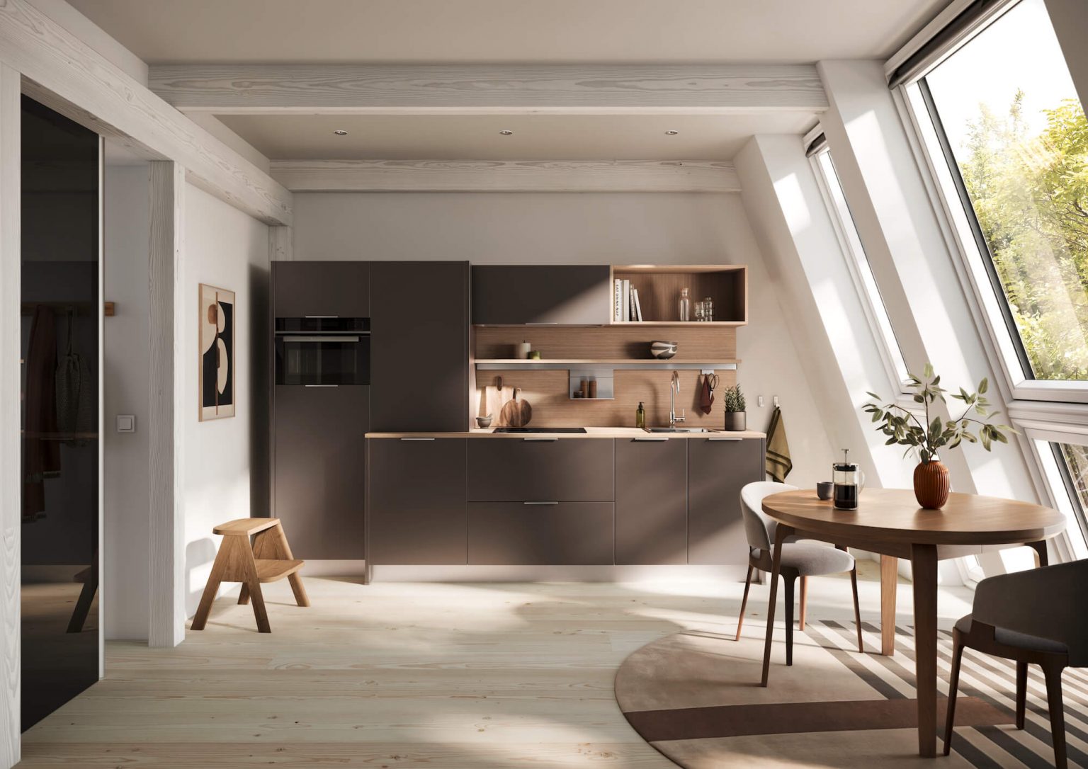 Häcker VEGAS Küchenzeile modern Braun