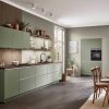 Nobilia moderne Kuechenzeile Olivgruen
