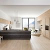 Nolte Inselküche modern Basaltstone Asteiche Natur