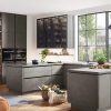 Nobilia Moderne U-Küche Beton Terragrau